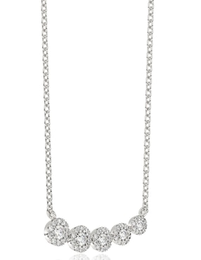 Collar Stackis de oro blanco 14 K