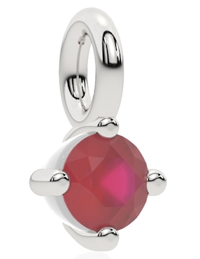 Dije Stackis de oro blanco 14 K diamante
