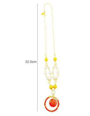 Aretes y collar Mancini perla