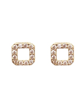 Aretes Huggies Oro Angelus Zirconia