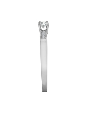 Anillo de compromiso de oro blanco 14 k Klamore Miloro diamante