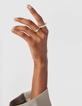 Anillo de corazón Tous Mini icons P 925 de plata perla brillante