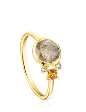Anillo Tous Virtual garden 18 k de oro labradorita brillante
