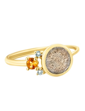 Anillo Tous Virtual garden 18 k de oro labradorita brillante
