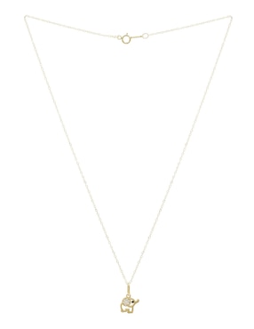 Collar D Cadena de oro amarillo 14 K