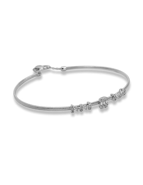 Pulsera Amore Mio de oro blanco con diamante Amore Mio!
