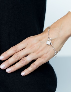 Pulsera Silvex Spa de plata P 925 con acabado baño rodio