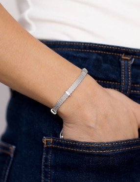 Pulsera Silvex Spa de plata P 925 con acabado baño rodio