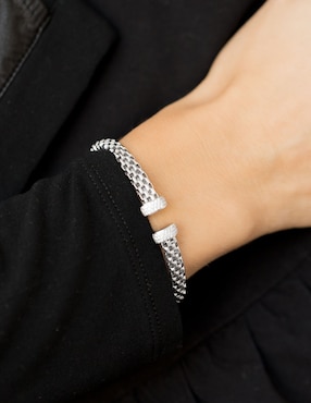 Pulsera Silvex Spa de plata P 925 con acabado baño rodio