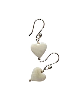 Aretes De Corazón E&N Cherny De Plata P925 Madre Perla