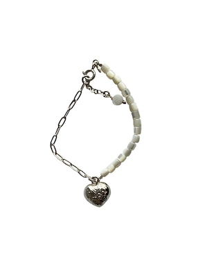 Pulsera E&N Cherny de plata P 925 Madre Perla con acabado liso