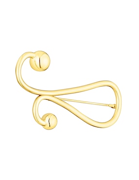 Broche Tous curvo de plata P925