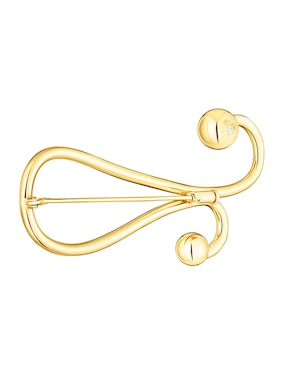 Broche Tous curvo de plata P925