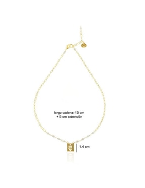 Collar Ablime Joyería de baño de oro
