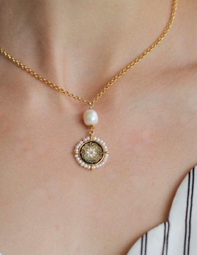 Collar Ablime Joyería de baño de oro