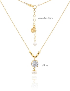 Collar Ablime Joyería de baño de oro