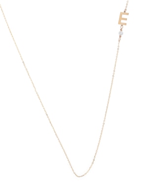 Collar de letra e Argo Joyeros de oro amarillo 14 K
