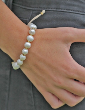 Brazalete Ablime Joyería de baño de oro Ablime Perlas