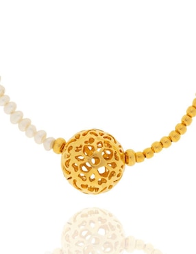 Pulsera Ablime Joyería de baño de oro Ablime Perlas