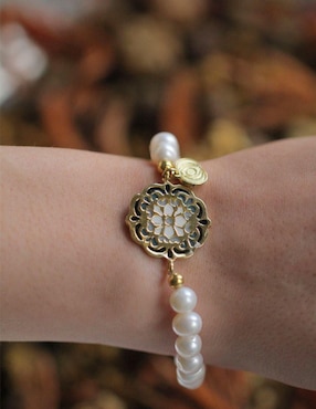Pulsera Ablime Joyería de baño de oro Ablime Perlas