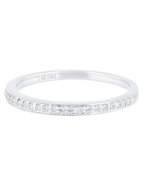 Anillo Valoro Piedras Naturales 14 k de oro blanco diamante brillante