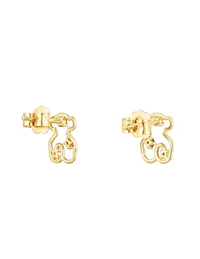 Aretes de oso Tous Tsuri de oro granate