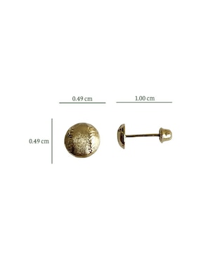 Broqueles de balón Punto Metálico de oro