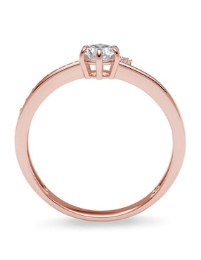 Anillo de compromiso de oro 14 k Amelie Joyas