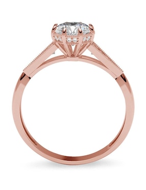 Anillo de compromiso de oro 14 k Amelie Joyas