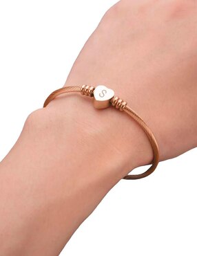Pulsera Clepsidra de acero inoxidable con letra