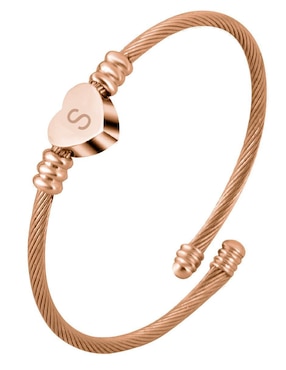 Pulsera Clepsidra de acero inoxidable con letra