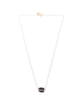 Collar ovalado Morganne Bello de oro rosa 18 K