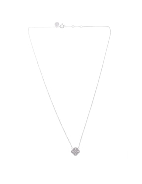 Collar Morganne Bello de oro blanco 14 K