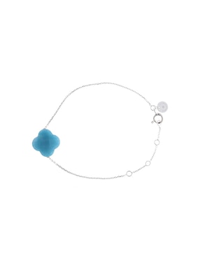 Pulsera Morganne Bello de oro blanco con cuarzo 18 k Victoria