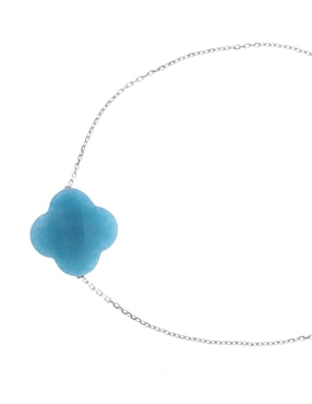 Pulsera Morganne Bello de oro blanco con cuarzo 18 k Victoria