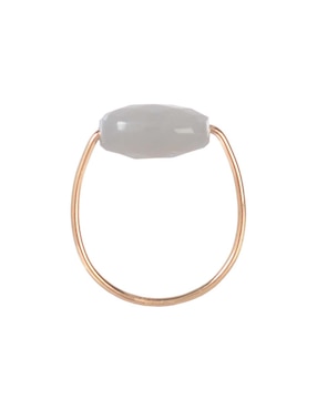 Anillo ovalado Morganne Bello Victoria 18 k de oro amarillo piedra lunar brillante