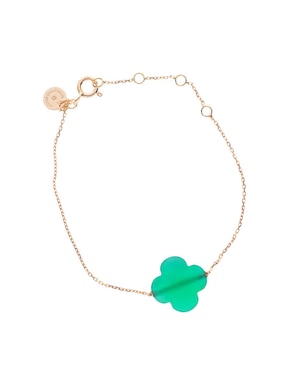Pulsera Morganne Bello de oro amarillo con ágata 18 k Victoria