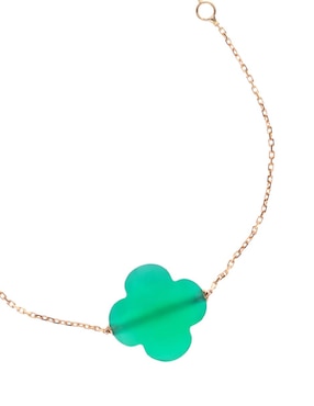 Pulsera Morganne Bello de oro amarillo con ágata 18 k Victoria
