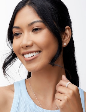 Anillo Bony Levy Shota Aizawa 18 k de oro blanco diamante brillante