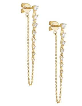 Aretes Bony Levy de oro con acabado brillante diamante