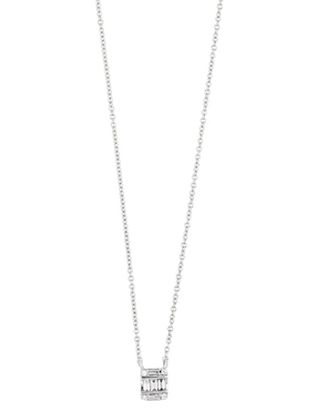 Collar cuadrado Bony Levy de oro blanco 18 K
