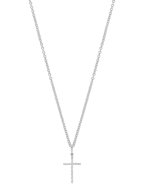 Collar de cruz Bony Levy de oro 18 K