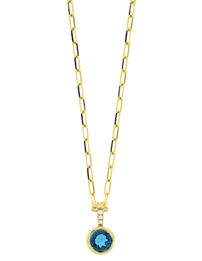 Colgante y dije Bony Levy de oro 18 k topacio