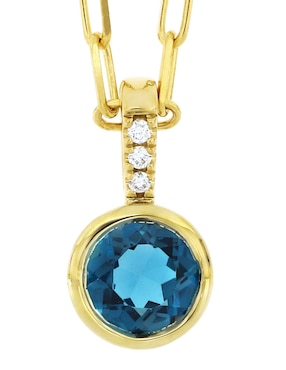 Colgante y dije Bony Levy de oro 18 k topacio