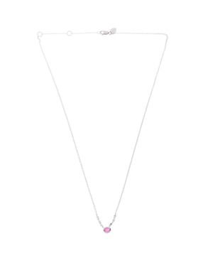 Collar ovalado Meira T de oro blanco 14 K