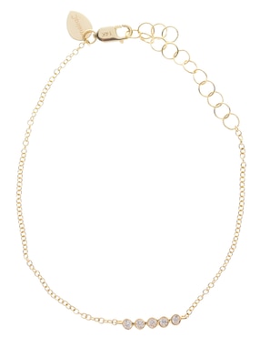 Pulsera Meira T de oro 14 K con acabado pulido