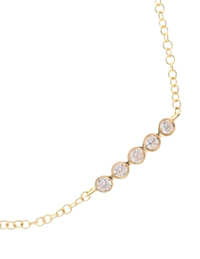 Pulsera Meira T de oro 14 K con acabado pulido