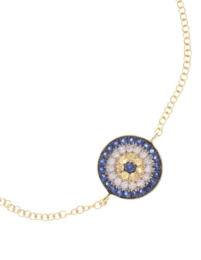 Pulsera Meira T de oro 14 K con acabado pulido