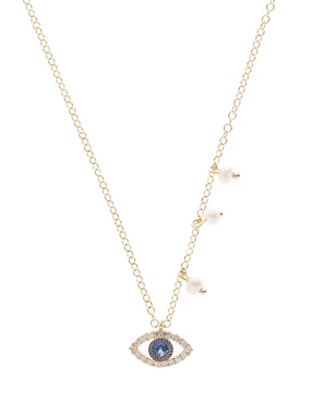 Colgante de ojo Meira T de oro amarillo 14 K