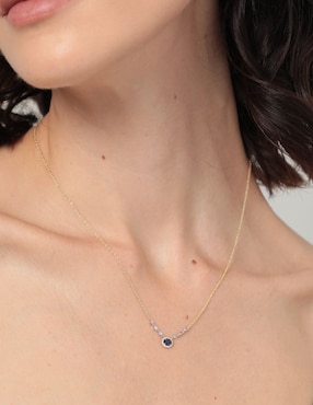Collar ovalado Meira T de oro 14 K